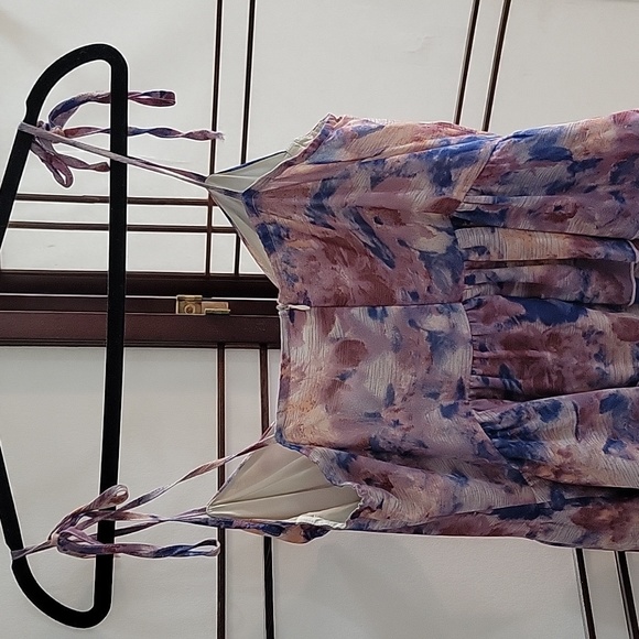 Tie-dye Layered Mini Dress, size Large - Picture 4 of 4